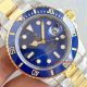 Replica Noob Rolex Submariner Watch 40mm 2-Tone Blue Ceramic Bezel (2)_th.jpg